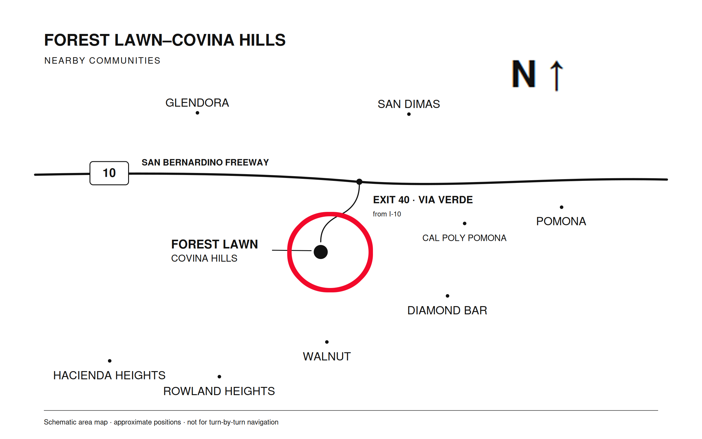 Map of cities near Covina Hills